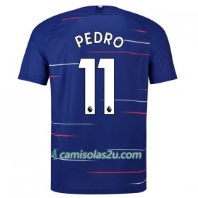 Camisolas de Futebol Chelsea Pedro 11 Equipamento Principal 2018/19 Manga Curta